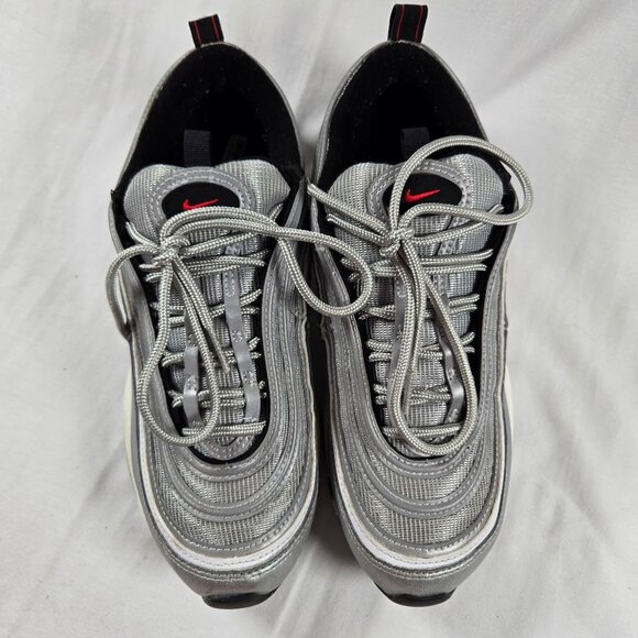 Nike Air Max 97 OG Silver Bullet 2022 Metallic Sneakers Women's 9 - Picture 2 of 8